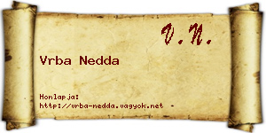 Vrba Nedda névjegykártya